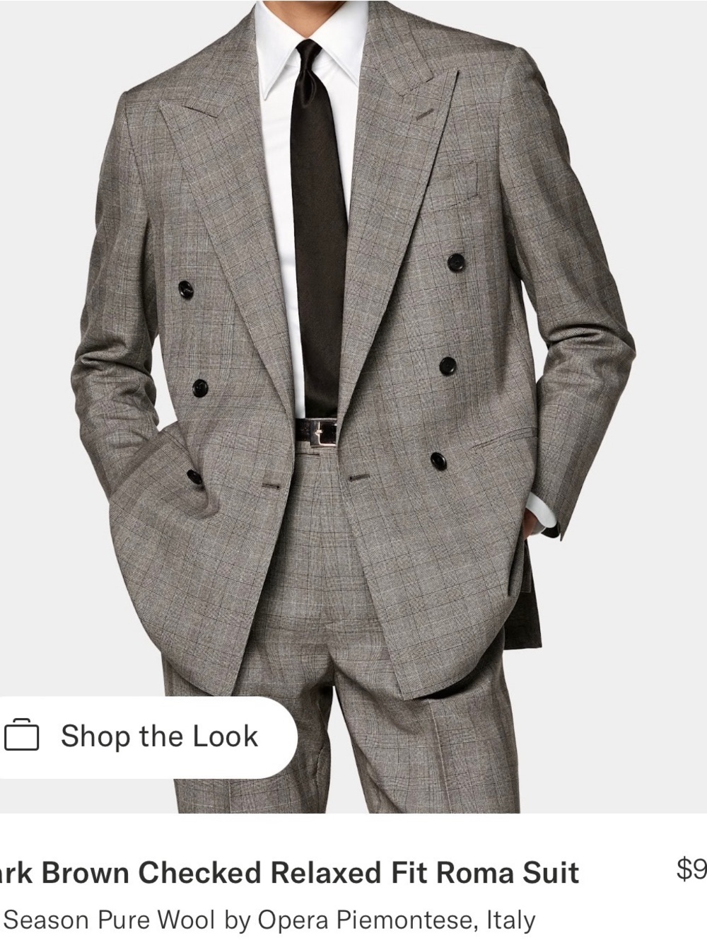 Men's BRAND NEW SUITSUPPLY Double
Breasted Havana Suit Sz
42S